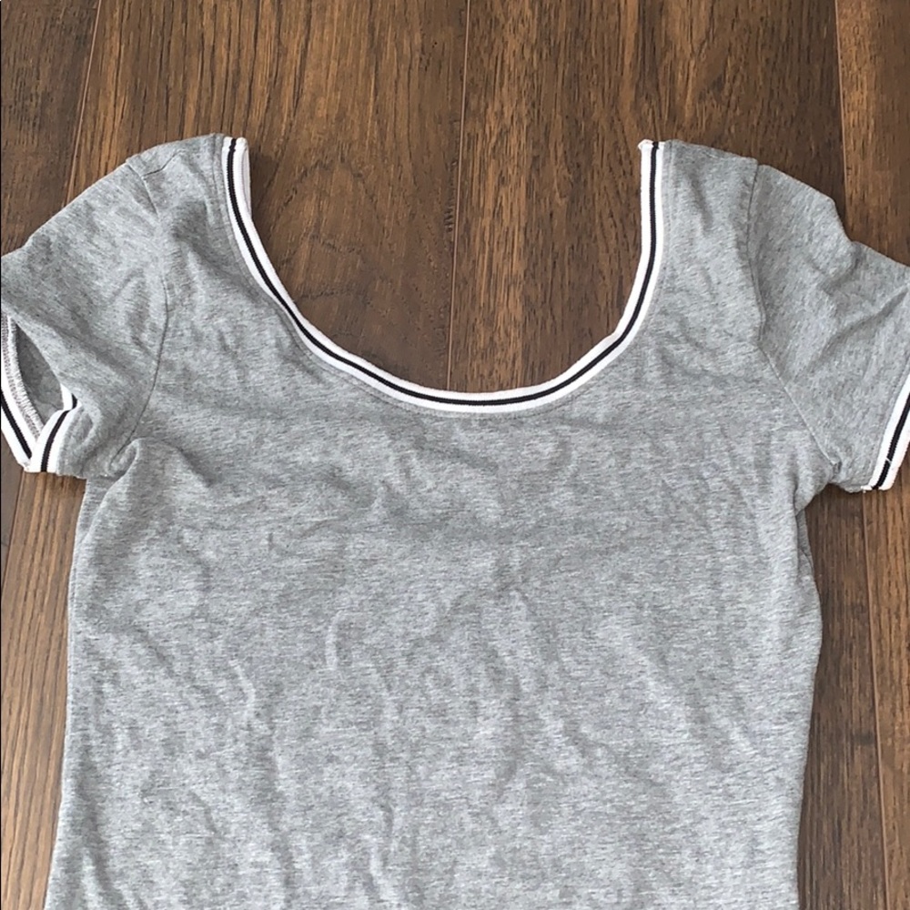 Gray Hollister Bodysuit
